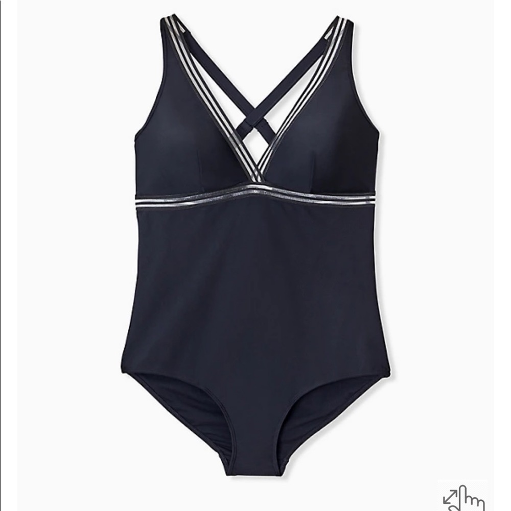 Sexy mesh insert swimsuit